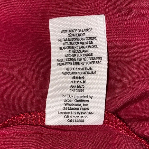 FREE PEOPLE Ruby Red Tu-Es-La Lace Mini Dress Size Extra Small - Picture 8 of 14